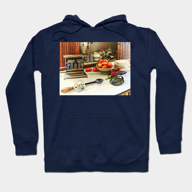 Kitchens - Bowl Of Tomatoes On Counter Hoodie by SusanSavad